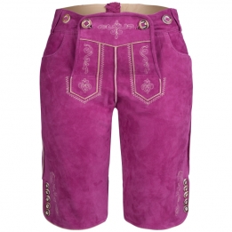 WOMENS SHORTS LEATHER SHORTS SHOES IN RAPSBERRY / PINK